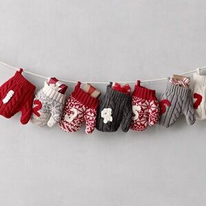 RH Baby mitten advent garland - like new